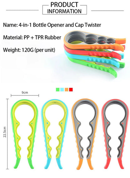 Bottle Cap Opener Open Bottle Covers Universal  Kitchen Jars Opener Effortless Jar Opener Open Jars and Lids