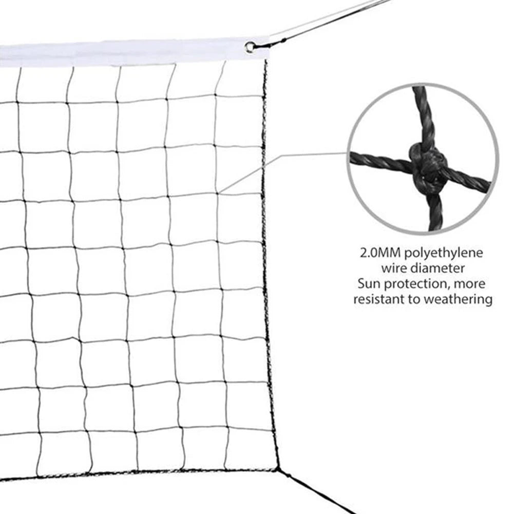 950*100cm Volleyball Net Portable Nylon Mesh Net For Beach Backyard Volleyball Tennis Badminton Outdoor Sports Supplies