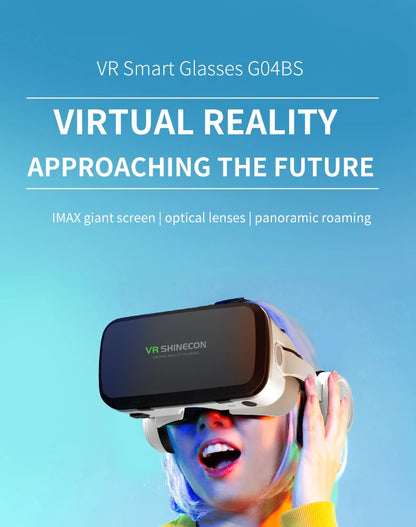 VR Glasses 3D Headset Virtual Reality Device Helmet Goggles Lenses Mobile Smartphone Smart Phone Cell Realidade Viar VR