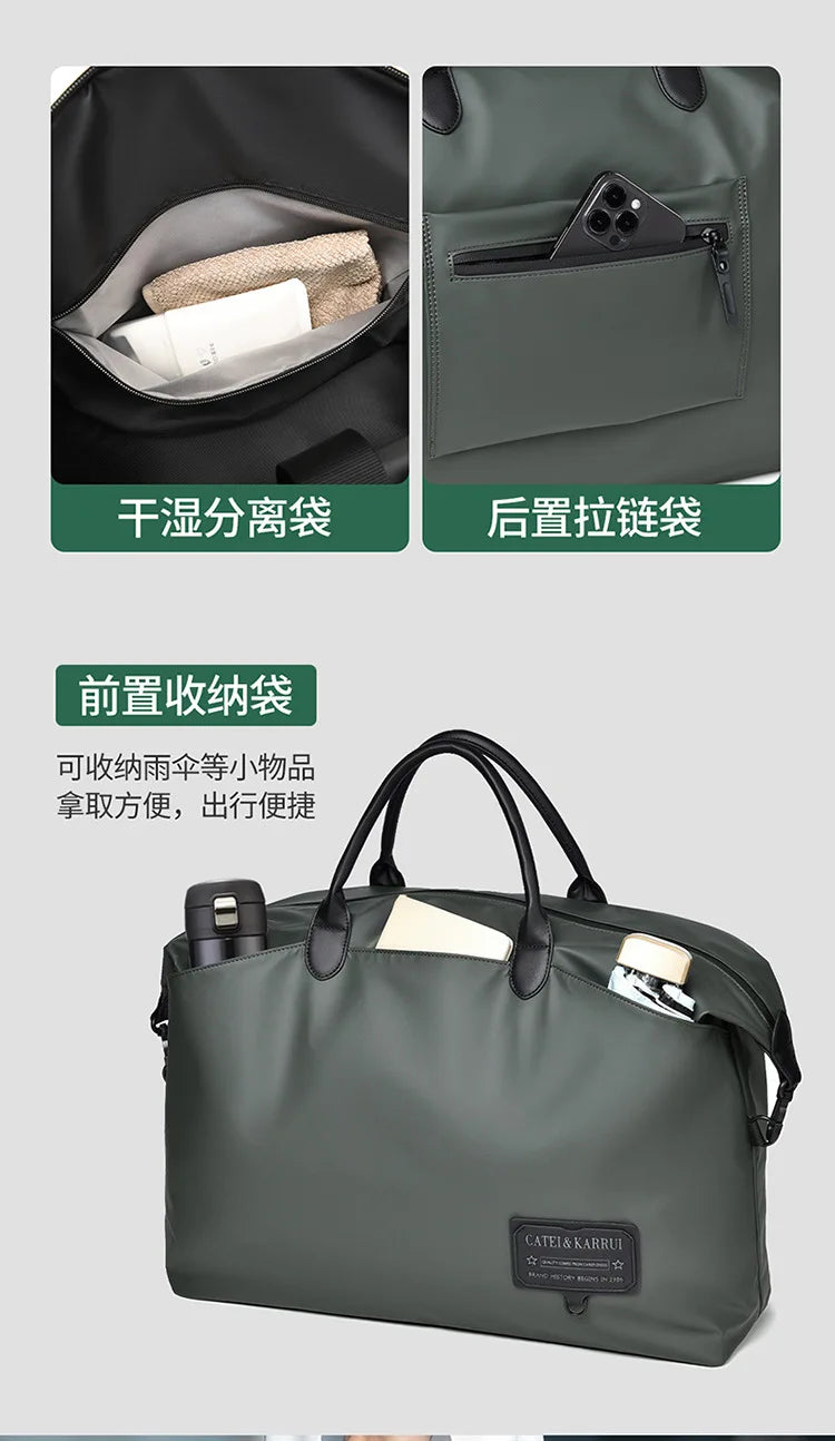 New Travel Tote Men Handbag Oxford Large Capacity Handbags For Men Briefcase Travel Crossbody Bags Waterproof Gym Luggage Bag
