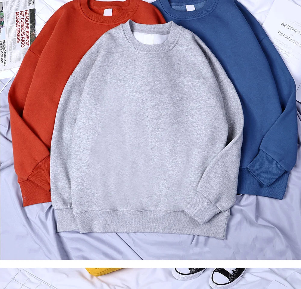 Full Throttle Motorcycle Competition Mens Clothes Casual Loose Hoodies Autumn Sweatshirt Crewneck Fleece Hoodie Fleece Pullover