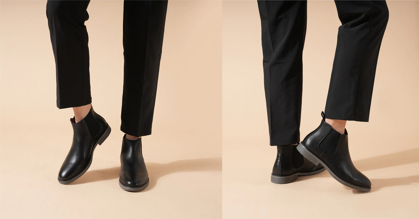 Chelsea Boots High Quality Mens Casual Dress Business Shoes Comfortable Fashion Leather Men Boots