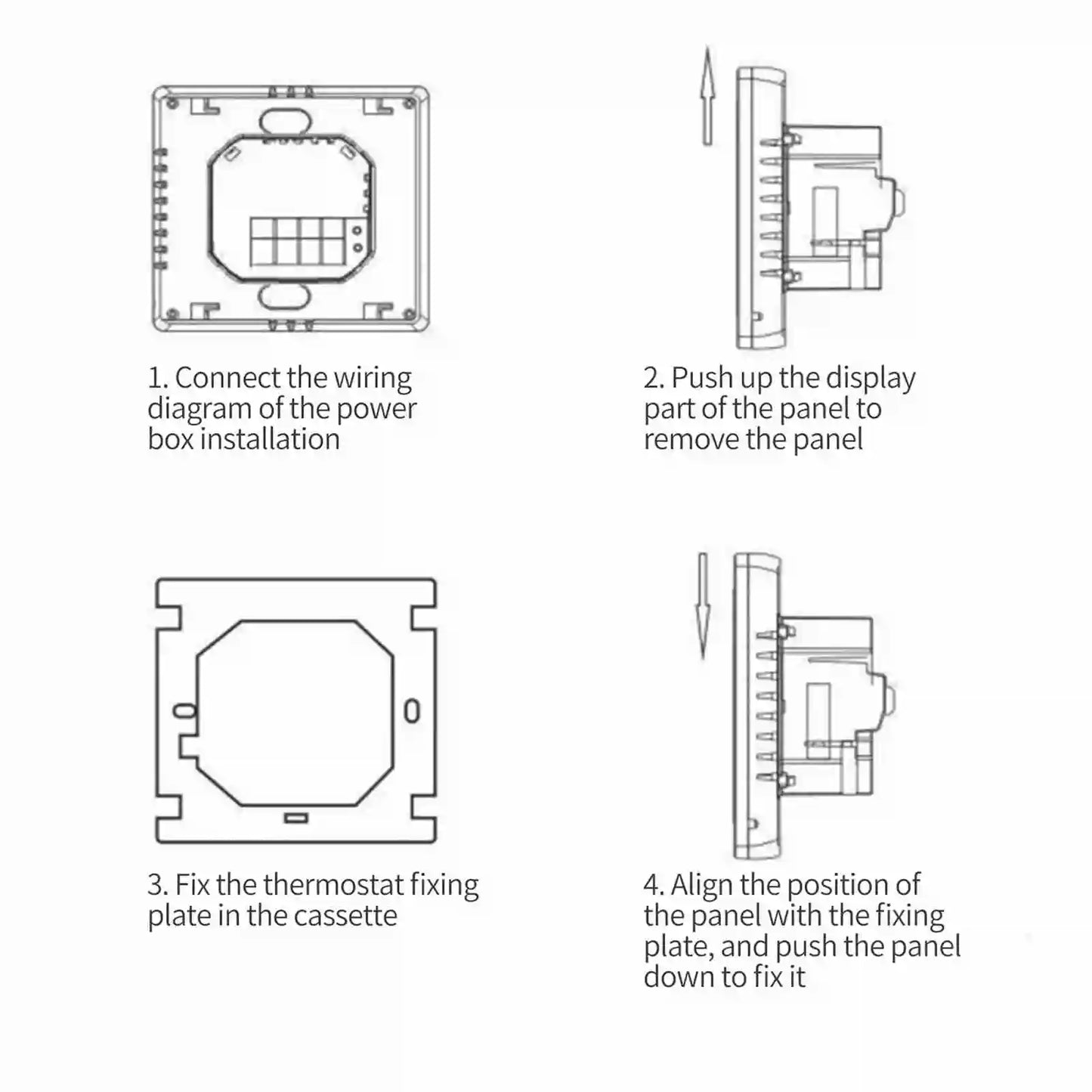 WIFI Smart Thermostat with LCD Display Smart Heating Thermostat APP & Voice Control Indoor Constant Temperature Controller