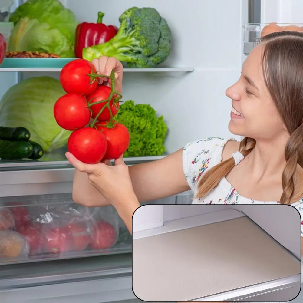 Reusable Fridge Liner Non-slip Refrigerator Shelf Liners Reusable Mats for Kitchen Cabinets Glass Shelves for Kitchen