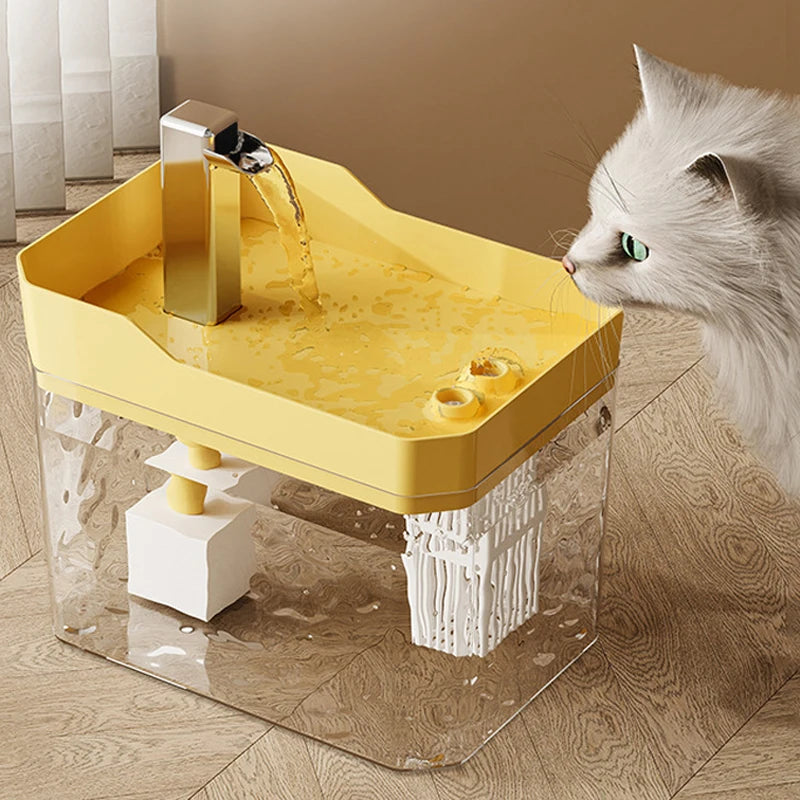 Automatic Cat Water Fountain 1500ml USB Mute Pet Drinking Dispenser Pet Drinker for Cats Kitten Water Dispenser Cat Accessories