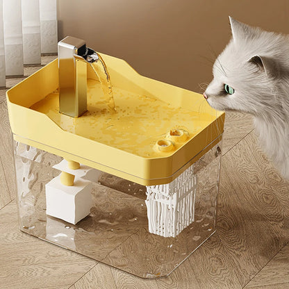 Automatic Cat Water Fountain 1500ml USB Mute Pet Drinking Dispenser Pet Drinker for Cats Kitten Water Dispenser Cat Accessories
