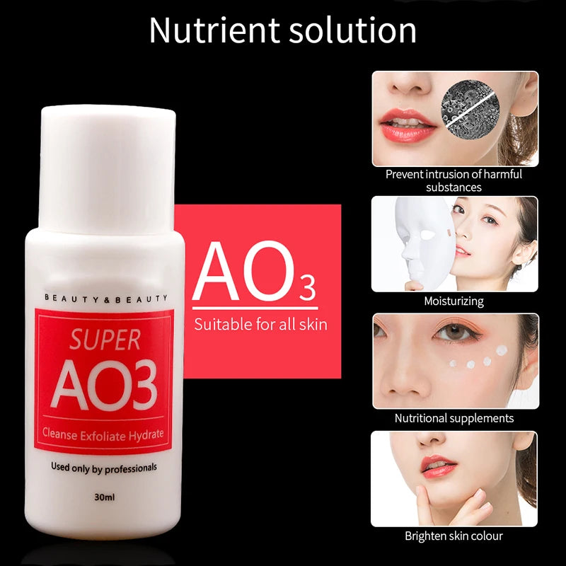 AS1 SA2 AO3 30ml High Concentrated Solution Liquid For  Dermabrasion Beauty Machine Kit of 3 Serums Skin Deep Cleaning Skin Care