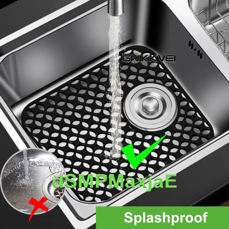 Silicone Sink Mat,Kitchen Sink Mats Grid Accessory,Non-slip Sink Protector for Kitchen Bottom of Farmhouse Porcelain Sink