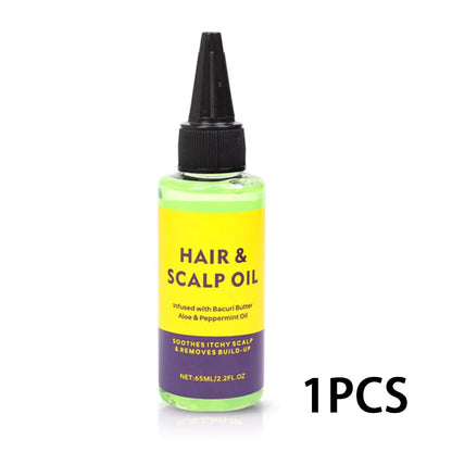 Hair Scalp Oil 65Ml Anti Drynes Soothes Itchy Scalp And Removes Product Build Up Infused With Bacuri Butter Aloe&Peppermint Oil