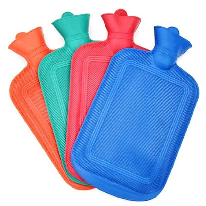 500/1000ml Water Injection Rubber Hot Water Bottle Thick Hot Water Bottle Winter Warm Water Bag Hand Feet Warmer Water Bottle