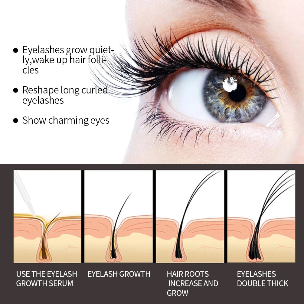 Eyelash Growth Serum Natural Medicine Treatment Lash Nourishing Serum For Eyelashes Enhancer Lengthening Eyelash Serum Thicker