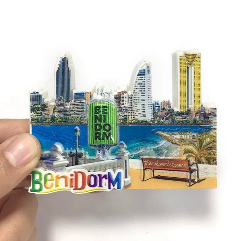 Europe Spain Barcelona Madrid Valencia Alicante Benidorm  3D Fridge Magnets Decoration Handicraft Magnetic Refrigerator