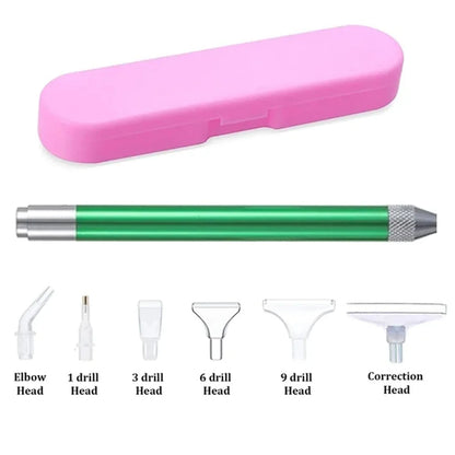 LED Diamond Painting Illumination Pen Kits with Light Art Lighted Applicator Accessories 5D Light Up Pens Nails DIY Crafts Tool