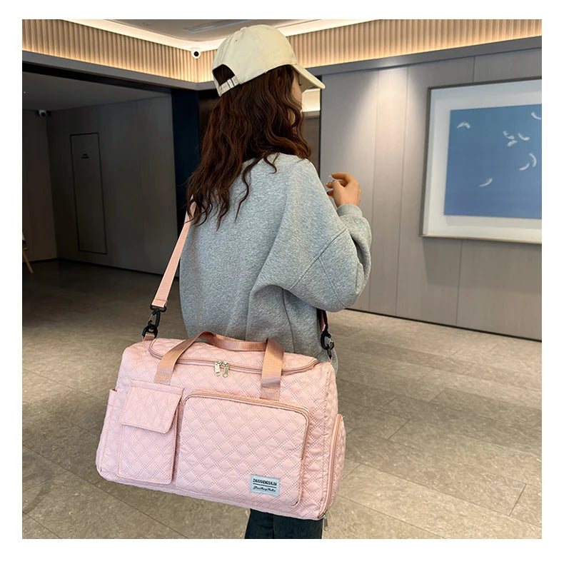 Fashion Travel Bag Handbags Large Capacity Carry On Luggage Bags Men Women Shoulder Outdoor Tote Waterproof Sport Gym Bag