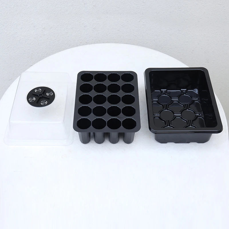 20 Hole Hydroponic Plant Seedling Pots with Intelligent Fill Light Seedling Tray for Fruit Vegetable Gardening Planting Supplies