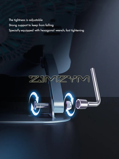Aluminum Laptop Stand with Cooling Fan Ergonomic Notebook Foldable Cooler Laptop  Adjustable Aluminum Laptop Stand