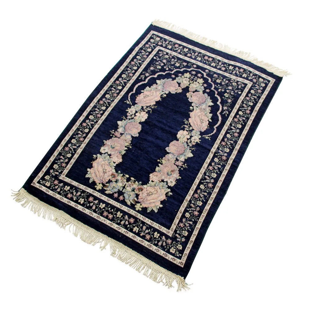 Muslim Worship Mat Prayer Rugs Chenille Cotton Islamic Blanket Home Decoration Church Utensils Portable Carpet