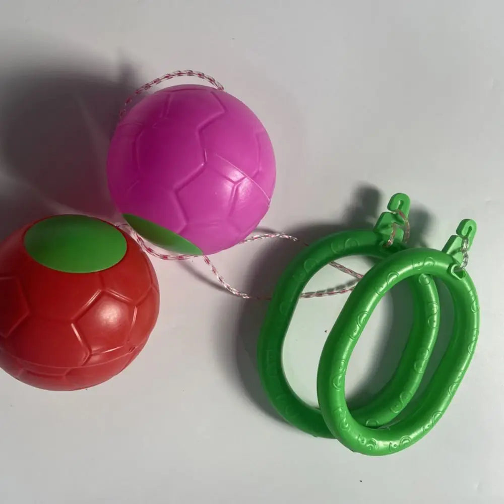 Foot Hoop Ball Foot Jumping Ball on String Exercise Sports Reaction Training Ball Skip Ropes Sports Height Growth