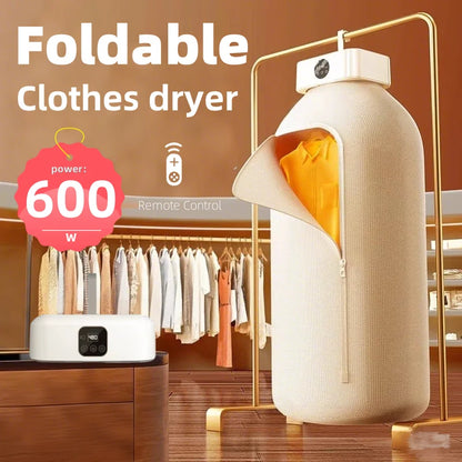 Mini Portable Dryer Foldable Electric Dryer Apartment Portable Dryer Travel RVS With Dryer Bag And Time Set Travel Style