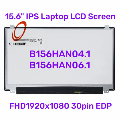 15.6" IPS Laptop LCD Screen B156HAN06.1 B156HAN04.1 LTN156HL09 LP156WF4 SPL1 LP156WF6 SPK1 FHD1920x1080 30pin eDP
