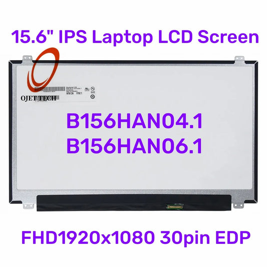 15.6" IPS Laptop LCD Screen B156HAN06.1 B156HAN04.1 LTN156HL09 LP156WF4 SPL1 LP156WF6 SPK1 FHD1920x1080 30pin eDP