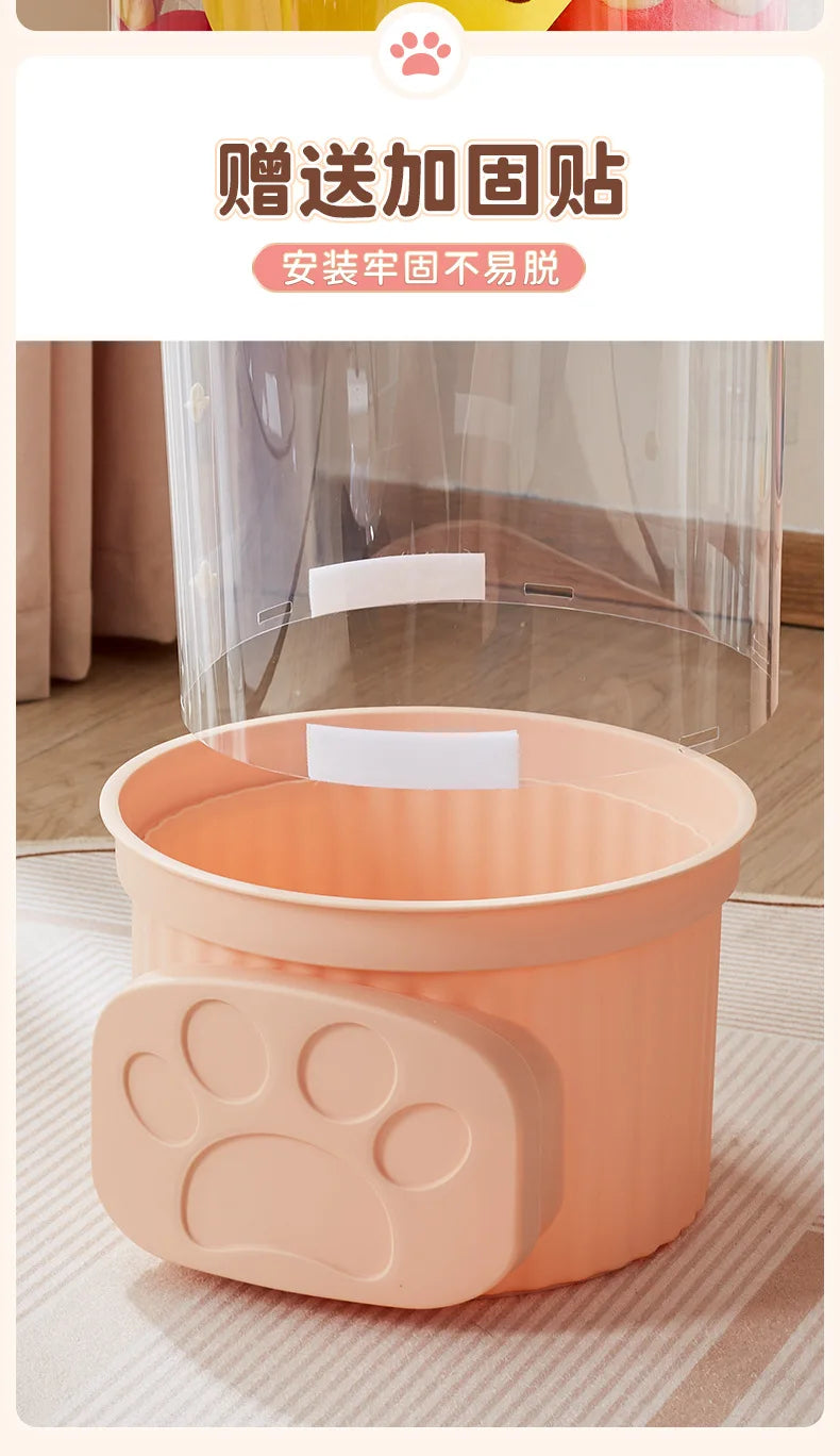 Doll Storage Bucket Transparent Moistureproof Storage Tube for Children's Plush Toys Organizer Home Organization and Storage