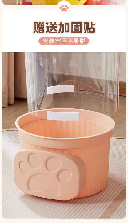 Doll Storage Bucket Transparent Moistureproof Storage Tube for Children's Plush Toys Organizer Home Organization and Storage