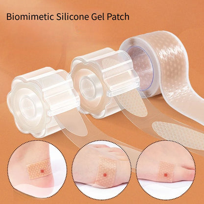 Silicone Gel Heel Stickers Heel Protector Biomimetic Anti Pain Relief Foot Care Products Multifunctional Invisible Heel Inserts