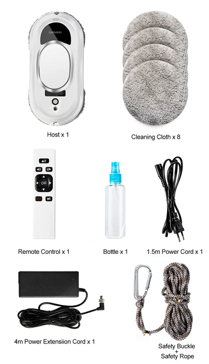 CHOVERY Robot vacuum cleaner window cleaning robot window cleaner electric glass limpiacristales remote control
