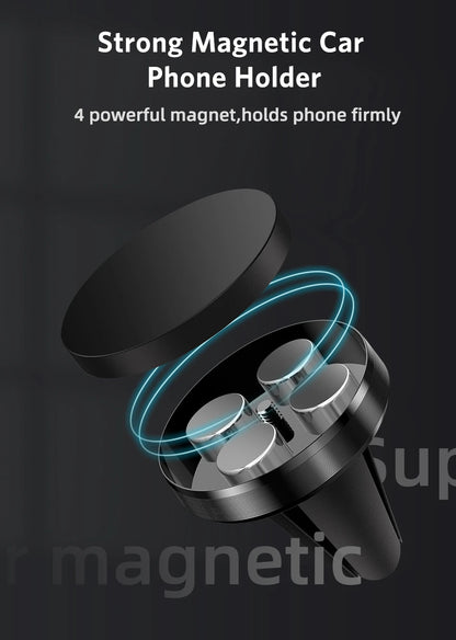 Universal Magnetic Car Phone Holder Stand in Car for All phone for iPhone Xiaomi Magnet Air Vent Mount Mobile Phone Support GPS