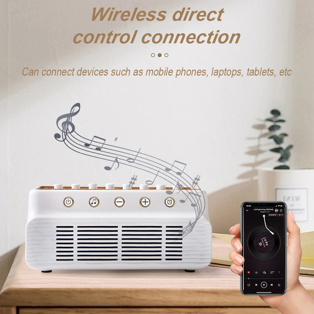 DIY White Noise Speaker with 8 Nature Sounds Nature Sounds Mixer Speaker Timer White Noise Sleep Machines for Home Creative Gift