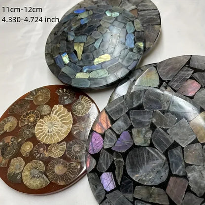 Ammonite discs, perfect home décor and aura healing, crystal crafts meditation photo props, home décor stones, holiday gifts