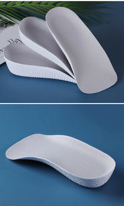 1 Pair Breathable Half Insole Heighten Heel Insert Sport Shoes Pad Cushion Unisex Height Increase Insoles Shoe Insoles 1.5-3.5cm