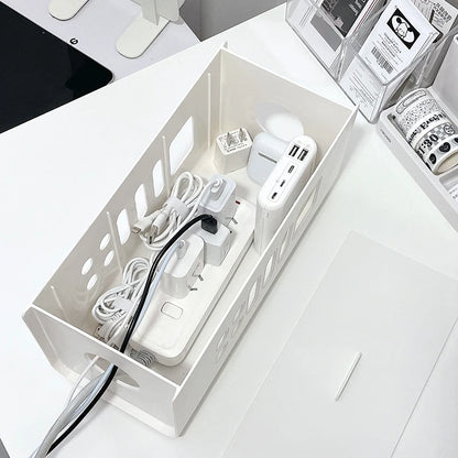 Cable Storage Box Multifunctional Power Board Wire Management Socket Wire Case Home Room Safety Network Line Storage Bin