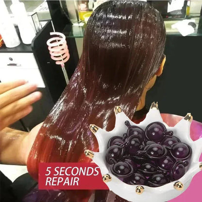 Hair Vitamin Capsule Keratin Oil Fast Restore Soft Smooth Shiny Hair Care Nourish Repair Hair Damaged Splitting Treatment Produc