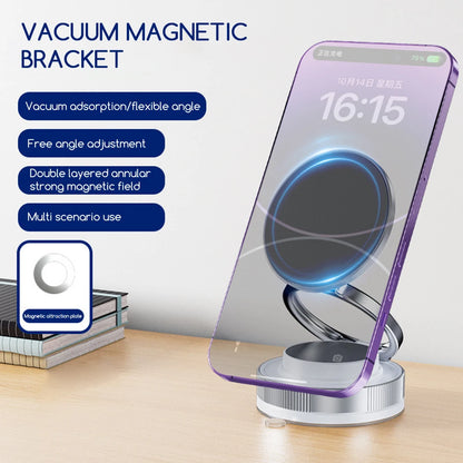 Rotatable 360 Degree Magnetic Car Phone Mount Vacuum Suction Phone Holder for Navigation Driving