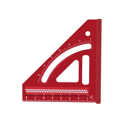 ABKJ-Multi Angle Measuring Ruler,Woodworking Square Protractor,Aluminum Miter Triangle Ruler,Precision Layout Measuring Tool
