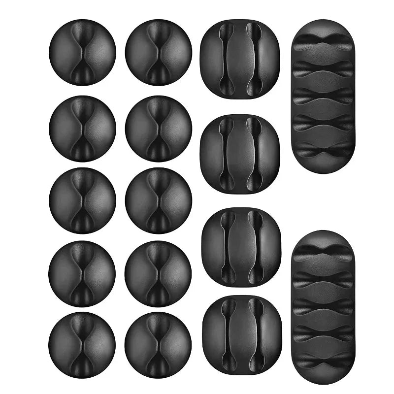 Cable Clip Adhesive Silicone Cable Holders Organizer Desk Cable Management Clips Wire Cord Holder In Office Home Car