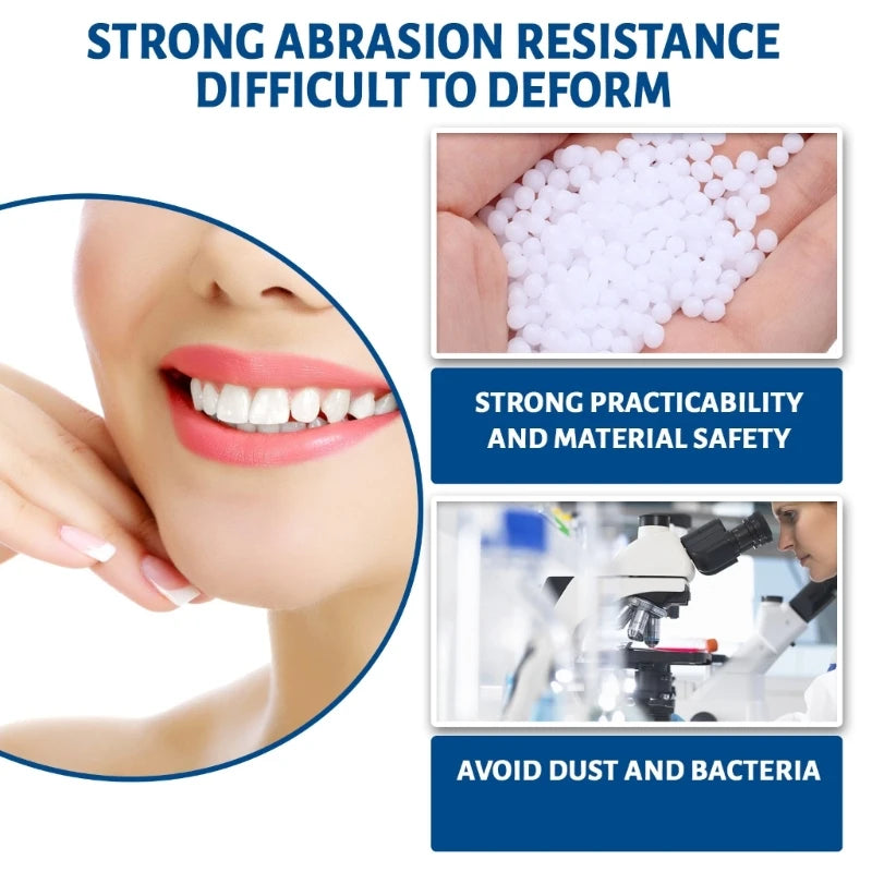 RXJC Resin False Teeth Solid Temporary Tooth Repair Set Teeth Falseteeth Denture Adhesive Teeth Dentist 10/20/30ml