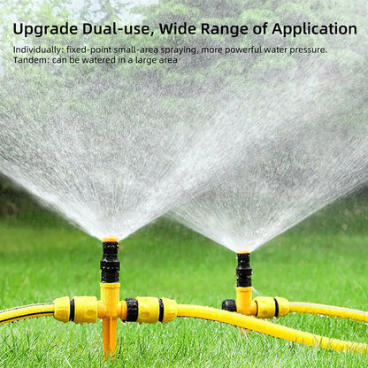 Garden Sprinkler 360° Rotation Irrigation Watering System Automatic Agriculture Lawn Farm Greenhouse Plant Watering Sprinkler