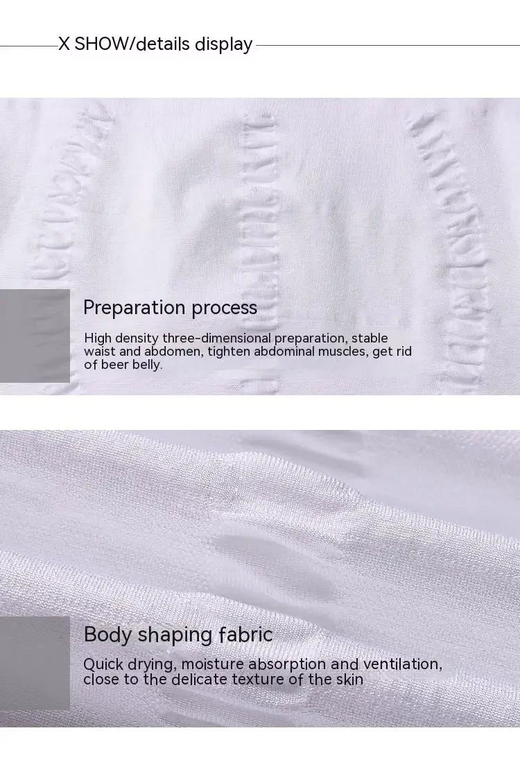 Men's shapewear Seamless body shapewear Stress Reduction Exercise belly tightening underwear Functional vests