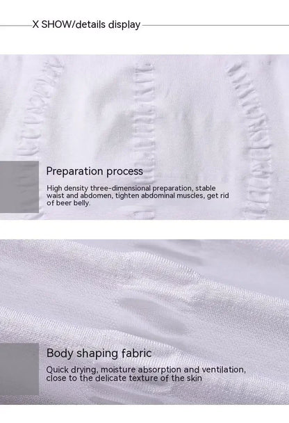 Men's shapewear Seamless body shapewear Stress Reduction Exercise belly tightening underwear Functional vests