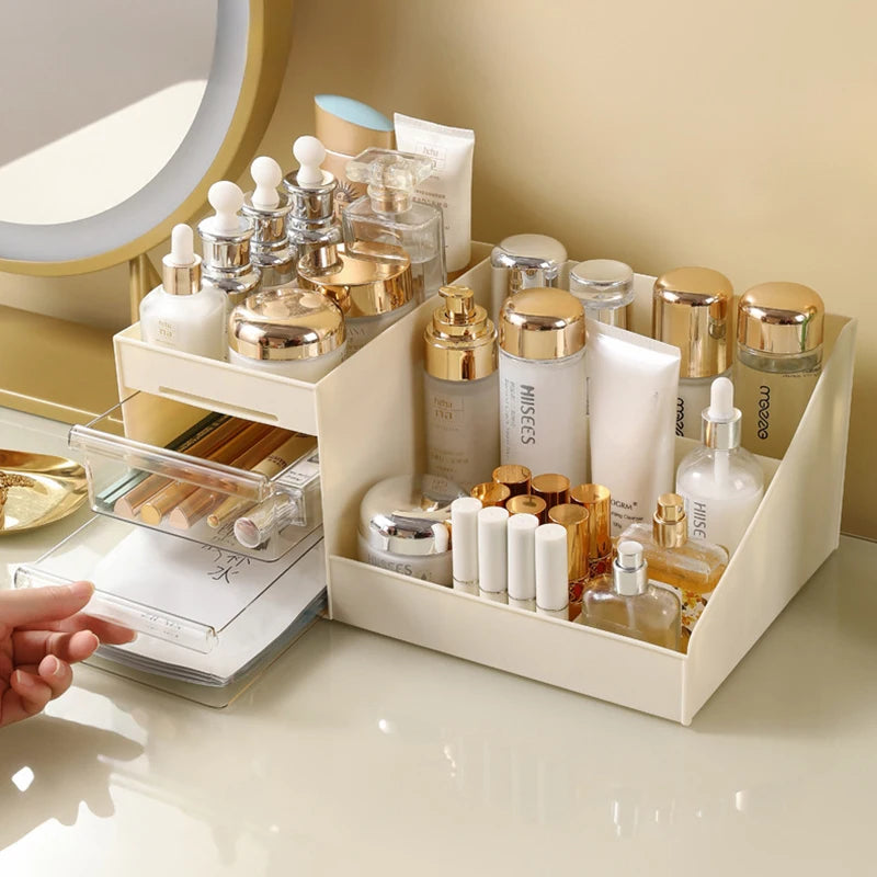 1PCS Cosmetic Organizer Desktop Organizer Shelf Dormitory Organizer Drawer Bedroom Cosmetic Organizer Cosmetic Display Case