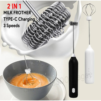 1 pc Electric Milk Frother Handheld Egg Beater Foamer Coffee Maker Electric Blender Mixer Mini Portable Blender Kitchen Tool