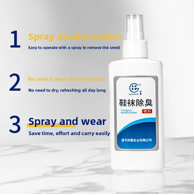 Shoe Deodorizer Spray - Eliminates Odor in Shoes, Socks & Lockers, Long-Lasting Freshness for Smelly Feet Care