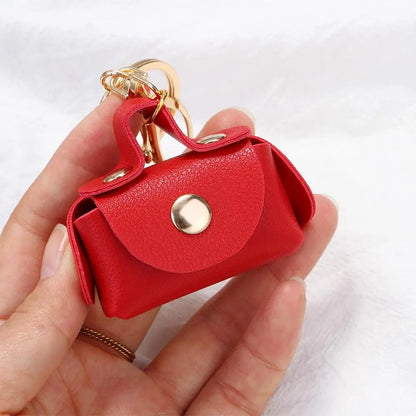 Korean Fashion Cute Car Accessories Creative Keyring Purse Pendant Bag Keychains Mini Bag