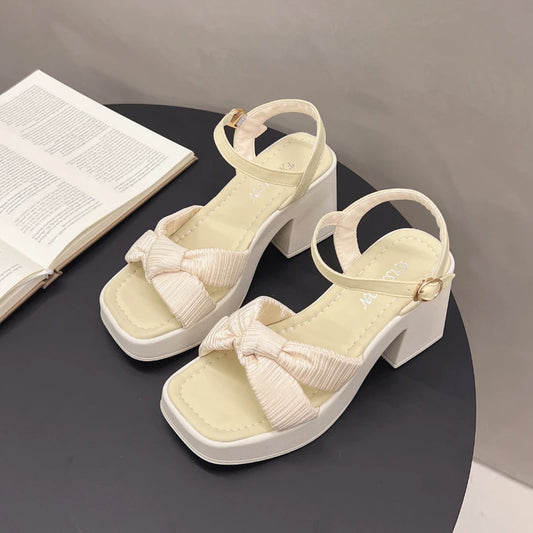 Women Platform Sandals Summer Ladies Wedge Platform High Heels Fashion Elegant New Women Causal Beach Sandals Versatile Open-toe