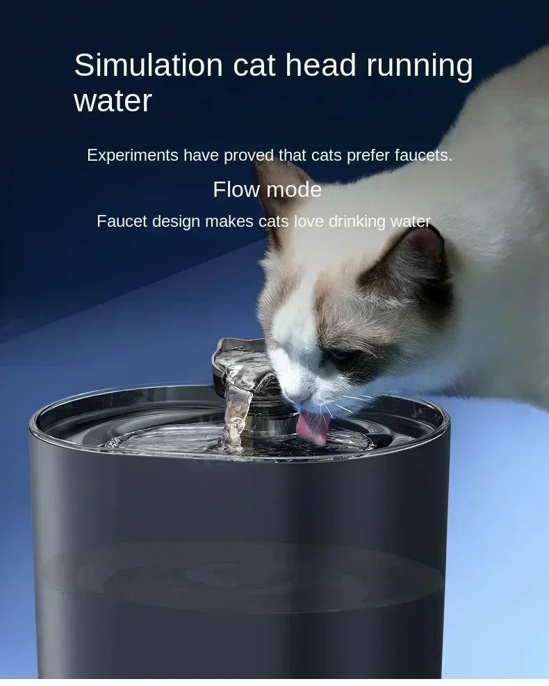 Pet Cat Water Dispenser Automatic Circulation Filter Electric Silent Pump USB Cat and Dog Water Dispenser Pet Water Dispenser