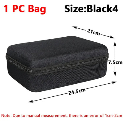 1Pc EVA Storage Box Travel Zipper Small Bag Portable Protective Storage Case Outdoor Tools Bag 6kinds Size Organizer Accessories