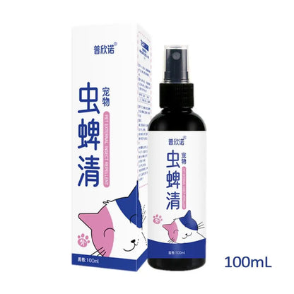 Pet Dog Cat Anti Flea Drops 100ml Insectcide Flea Lice Insect Remover Spray Flea And Tick Concentrate Formula Pet Flea Remover